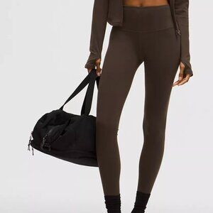 Lululemon Wunder Train HR Tight 28" Leggings Size 4 Plum Burgundy